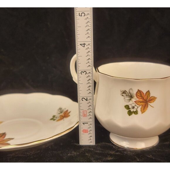 Vintage Royal Dover Bone China Teacup and Saucer Set - Picture 3 of 16